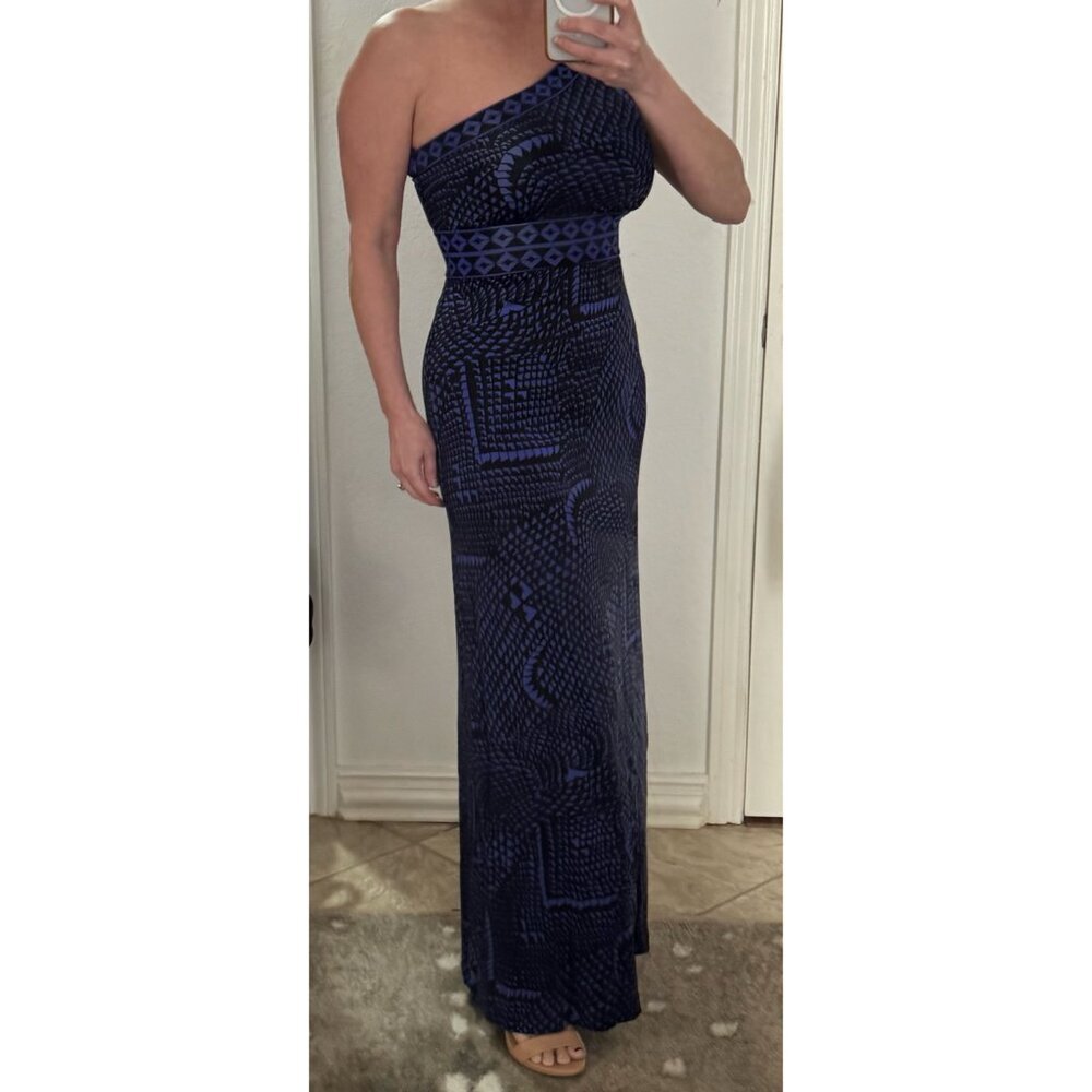NWT BCBG Regal Bluco One Shoulder Maxi Dress - Size XS - Picture 7 of 7